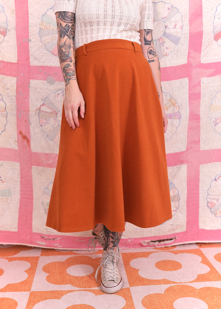 Pumpkin Midi Skirt