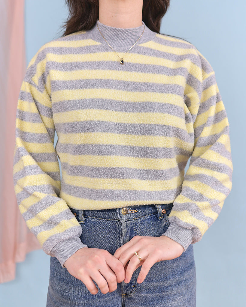 Vintage Inside Out Striped Crew