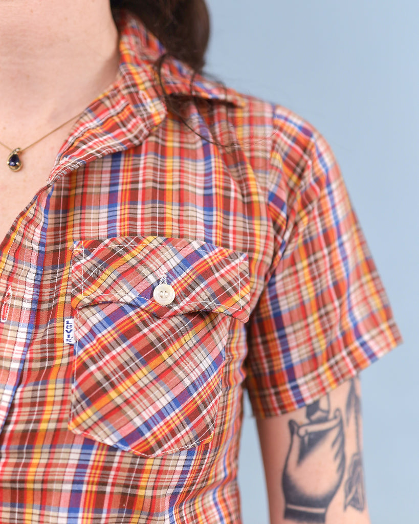 1970's Levi's White Tab Button Up