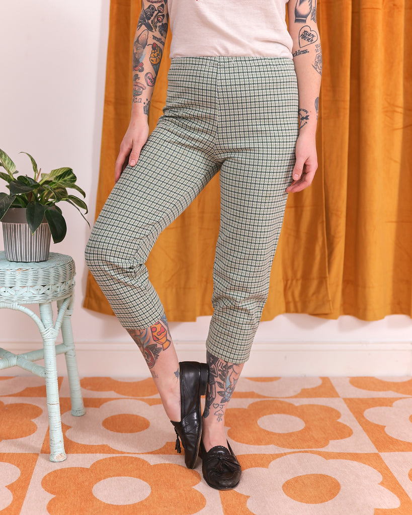 1970's Green Houndstooth Pants
