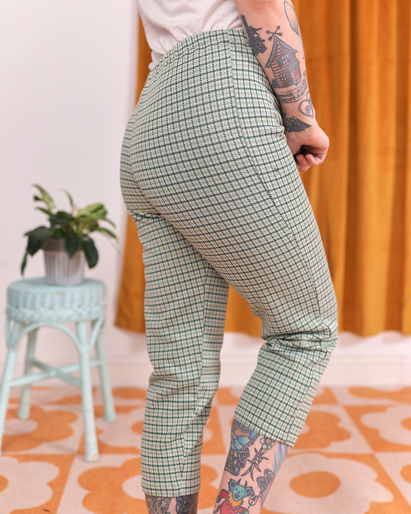 1970's Green Houndstooth Pants